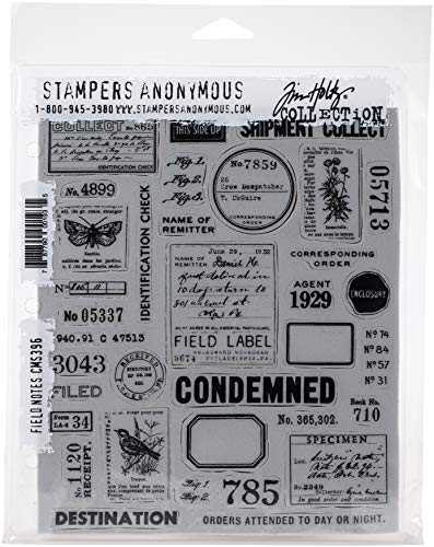 Tim Holtz Cling Stamps 7"X8.5"-Field Notes Tim Holtz Cling Stamps 7"X8.5"-Field Notes von Stampers Anonymous