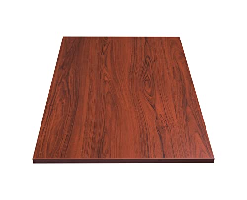 StandXT Tischplatte Schreibtischplatte 120 x 75 x 2.5 cm - Bürotisch Arbeitsplatte, hohe Kratzfestigkeit und bis zu 120 kg belastbar, Farbe:Dunkle Walnuss von StandXT