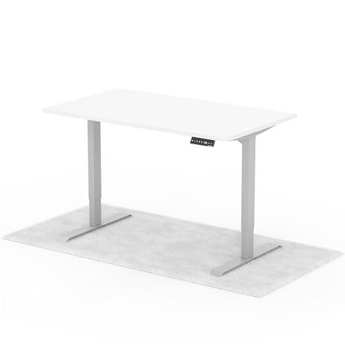 Standable Desk Höhenverstellbarer Schreibtisch 140 x 80 cm I elektrischer Office Table mit 4 Speicherstufen I Schreibtisch höheneinstellbar 70-120 cm I ergonomischer Büro-Tisch von Standable