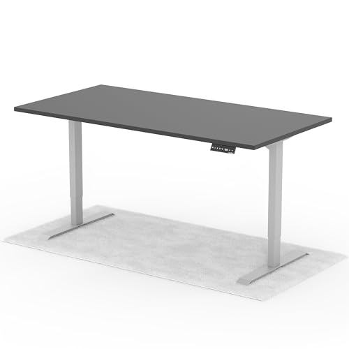 Standable Desk Höhenverstellbarer Schreibtisch 180 x 90 cm I elektrischer Office Table mit 4 Speicherstufen I Schreibtisch höheneinstellbar 70-120 cm I ergonomischer Büro-Tisch von Standable