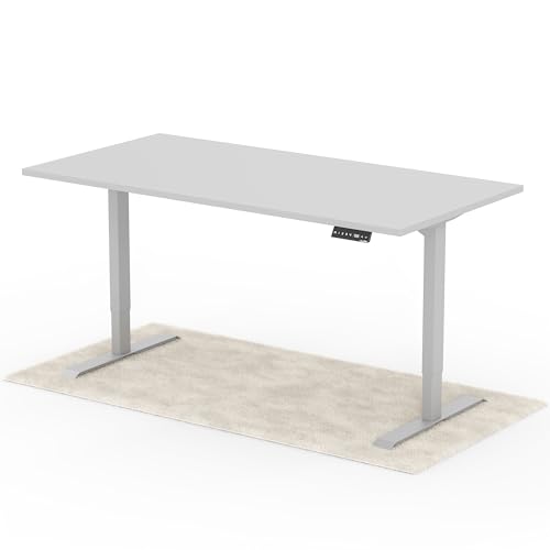 Standable Desk Höhenverstellbarer Schreibtisch 180 x 90 cm I elektrischer Office Table mit 4 Speicherstufen I Schreibtisch höheneinstellbar 70-120 cm I ergonomischer Büro-Tisch von Standable