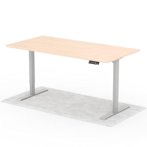 Standable Desk Höhenverstellbarer Schreibtisch 180 x 90 cm I elektrischer Office Table mit 4 Speicherstufen I Schreibtisch höheneinstellbar 70-120 cm I ergonomischer Büro-Tisch von Standable