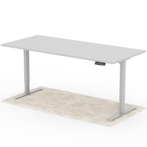 Standable Desk Höhenverstellbarer Schreibtisch 200 x 90 cm I elektrischer Office Table mit 4 Speicherstufen I Schreibtisch höheneinstellbar 70-120 cm I ergonomischer Büro-Tisch von Standable