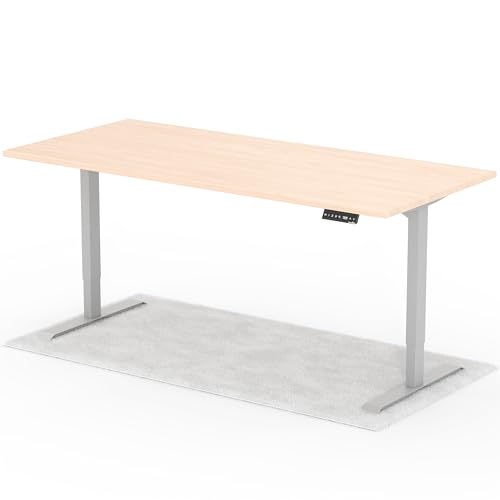 Standable Desk Höhenverstellbarer Schreibtisch 200 x 90 cm I elektrischer Office Table mit 4 Speicherstufen I Schreibtisch höheneinstellbar 70-120 cm I ergonomischer Büro-Tisch von Standable
