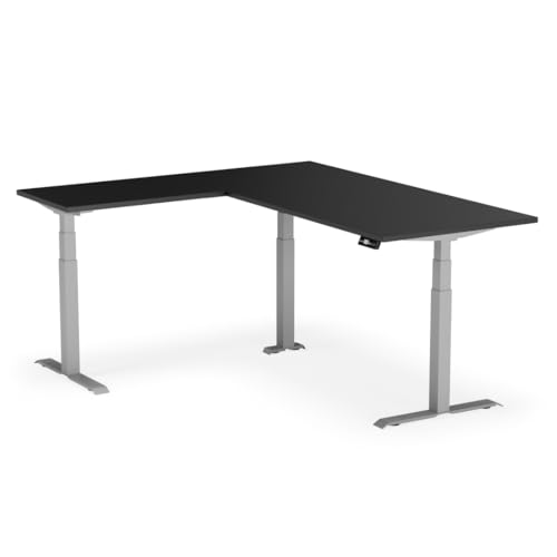 Standable L-Shape Höhenverstellbarer Schreibtisch L-Form 200 x 170 cm I elektrischer Office Table mit 3 Speicherstufen I L-Schreibtisch höheneinstellbar 60-125 cm I elektrischer Büro-Tisch Standable L-Shape Höhenverstellbarer Schreibtisch L-Form 200 x 170 cm I elektrischer Office Table mit 3 Speicherstufen I L-Schreibtisch höheneinstellbar 60-125 cm I elektrischer Büro-Tisch von Standable
