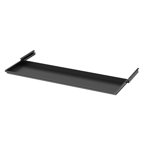 Standable Schublade SLICE 74 x 30 x 6,15 cm I Unterbau Schublade in elegantem Design I einfach zu montierende Schreibtisch-Schublade I Untertisch Schublade mit Rollen I Desk Drawer von Standable