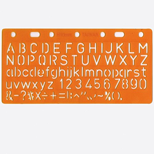 Schablone Standard-Schrift 10 mm von Standardgraph