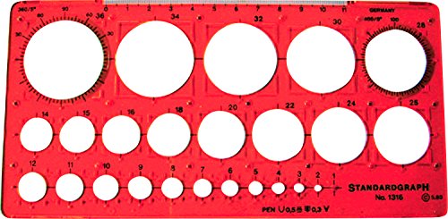 Standardgraph 1316 Zeichenschablonen Kreisschablone von Standardgraph