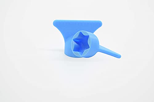 Teigblume passend für Thermomix, Teiglöser Zubehör für Vorwerk Küchenmaschine TM5 + TM6 (Blau) von Standart