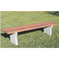 Hockerbank Göteborg, PVC-Latten mit Stahleinlage, grün von Jungheinrich PROFISHOP