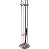 Garderobenständer aus Edelstahl, Höhe 1.700 mm von MediaRange