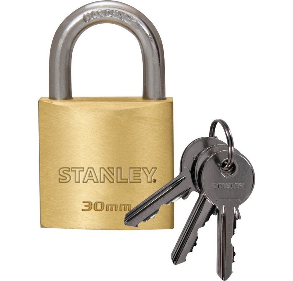 STANLEY Vorhängeschloss STANLEY 81102 371 401 Vorhängeschloss 30 mm Schlüsselschloss von STANLEY