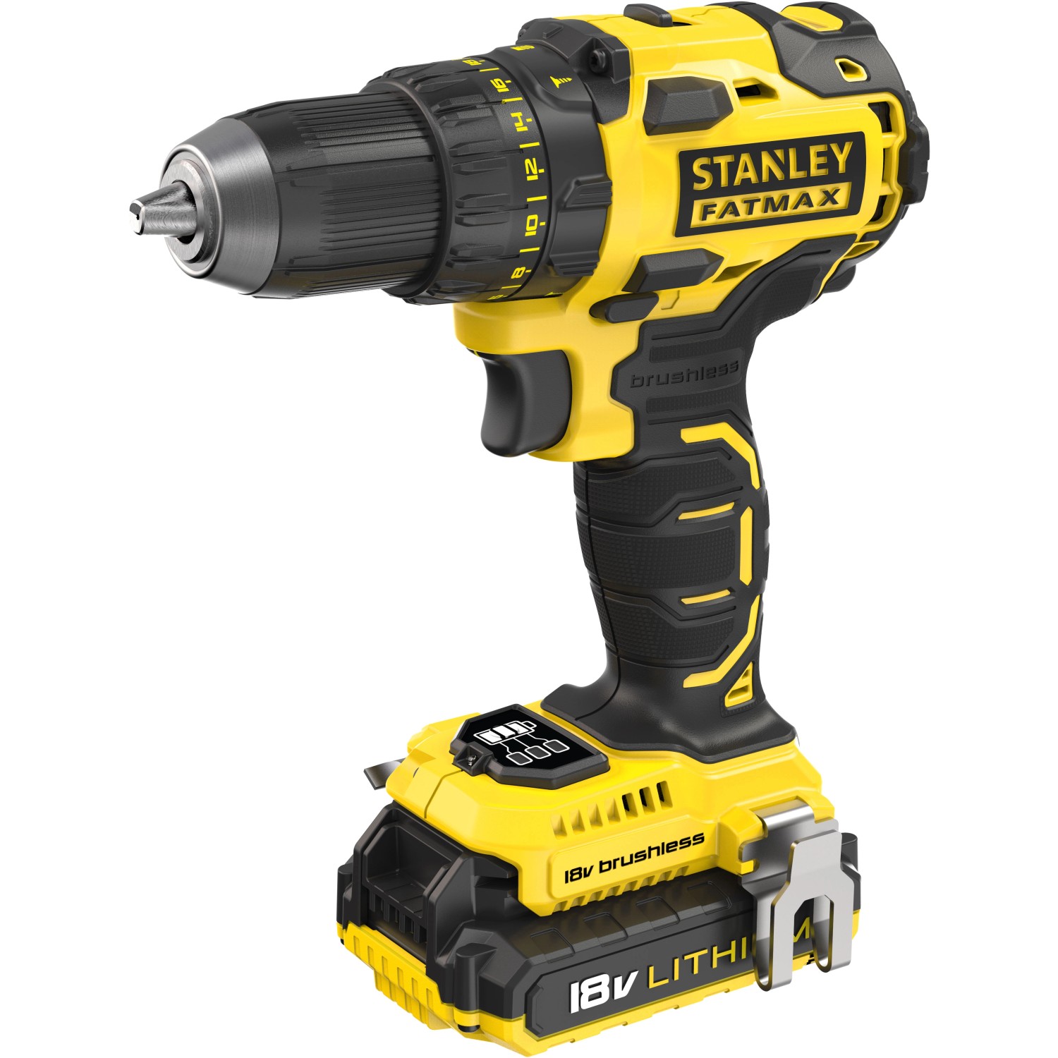 Stanley FatMax 18 V Akku-Bohrschrauber FMC607D2 inkl. 2 Ah Akkus mit Koffer von Stanley FatMax