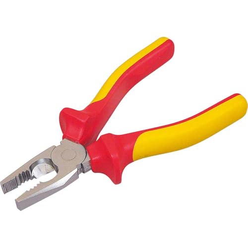 Stanley Fatmax Kombinationszange MaxSteel VDE 0-84-000 (150mm Länge, induktionsgehärteter Werkzeugstahl, isoliert bis 1000V, universell einsetzbar mit Greifzonen für flache und runde Werkstoffe) von FatMax