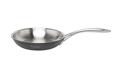 Stanley Rogers Bratpfanne Ø 24 cm BI-PLY Professional, hochwertige und Innovative Edelstahl-Pfanne für Ceran-, Gas-, Elektro-, Induktionsherde, modernes Design, Menge: 1 Stück von Stanley Rogers