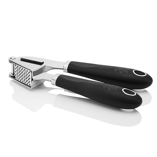 Stanley Rogers Knoblauchpresse Pride – Frischer Knoblauch ganz einfach mit der Handpresse gepresst – Ergonomischer Soft-Touch-Griff und hochwertiger Edelstahl von Stanley Rogers