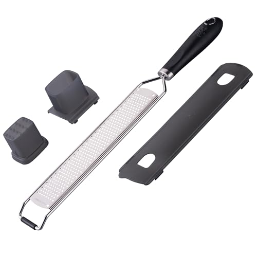 Stanley Rogers Langreibe fein - Breite Reibefläche, Extra scharfe Edelstahlklingen für Käse, Muskatnuss & Mehr - Reibe inklusive Restehalter - Ideal für Profi- und Hobbyköche Stanley Rogers Langreibe fein - Breite Reibefläche, Extra scharfe Edelstahlklingen für Käse, Muskatnuss & Mehr - Reibe inklusive Restehalter - Ideal für Profi- und Hobbyköche von Stanley Rogers