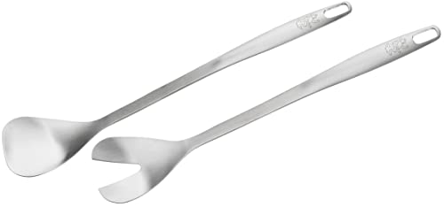 Stanley Rogers Salatbesteck Edelstahl – Servierbesteck in satinierter Optik mit ergonomischem Griff – Perfekt als Servierlöffel für Salat – ca. 32 x 7 cm von Stanley Rogers