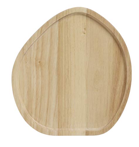 Stanley Rogers Servierbrett Ø 25 cm, hochwertiges Käsebrett, Speisebrett aus Holz, vielseitiges Schneidbrett, Brett zum Servieren von Käse, rundes Brotzeitbrett (Farbe: Braun) von Stanley Rogers