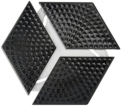 Stanley Rogers Untersetzer KINEMATIC Ø 19 bis 27 cm, mit modernem Design aus Kunststoff, hochwertiger Pfannenuntersetzer (Farbe: Silber/Schwarz), Menge: 1 Stück von Stanley Rogers