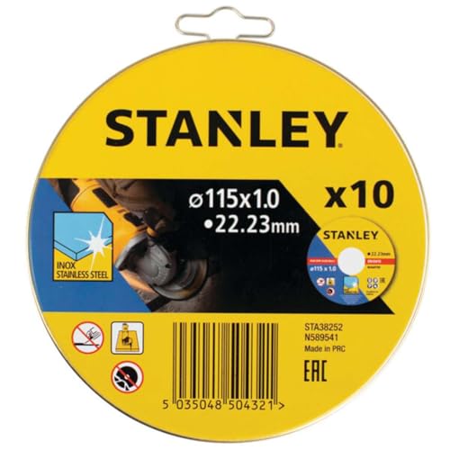 10 discos de corte INOX 115x1.0x22.23mm von Stanley