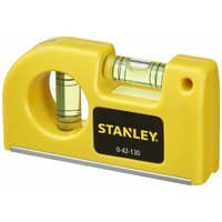 Taschen-Wasserwaage - 8,7 cm - 2 Libellen - STANLEY, 0-42-130 von Stanley