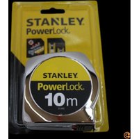 Stanley - neuwertig] Bandmass Messwerkzeug Powerlock Kunststoff 10 m Längenmessgerät B-Ware von Stanley