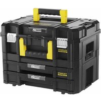 Stanley - pro-stack Set - pro-stack Koffer und Koffer mit 2 Schubladen - 21,5 l - 45 kg Max - fatmax FMST1-71981 von Stanley