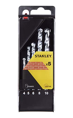 Cassette con 5 brocas para piedra von Stanley