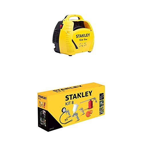 STANLEY Compressor Airkit + Airtoolkit 8 pieces von Stanley