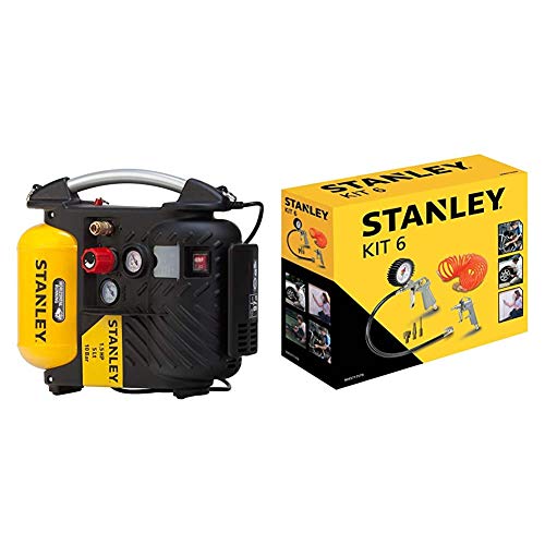 STANLEY Compressor DN200/10/5 + Airtoolkit 6 pieces von Stanley