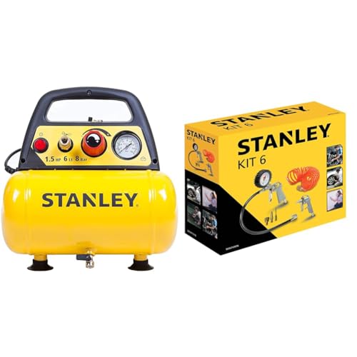 STANLEY Compressor DN200/8/6 + Airtoolkit 6 pieces von Stanley