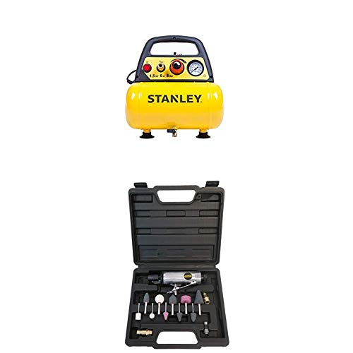 STANLEY Compressor DN200/8/6 + Die Grinder Kit von Stanley