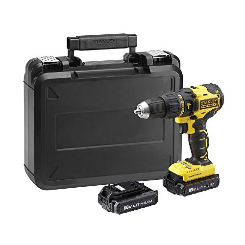 STANLEY FATMAX FMC628C2K-QW Schlagbohrmaschine, Brushless, 18 V, 28.900 ipm, 2 x 1,3 Ah Akkus und Koffer von Stanley