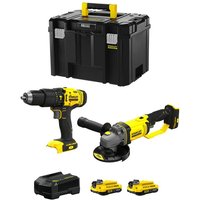 Stanley - FatMax Kit SVK212 (SFMCD711 + SFMCG400 + 2 x 2,0 Ah + Ladegerät + tstak vi) von Stanley