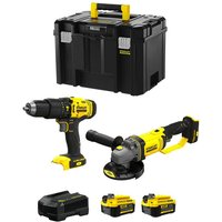 STANLEY FatMax Kit SVK213 (SFMCD711 + SFMCG400 + 2 x 4,0 Ah + Ladegerät + TSTAK VI) von Stanley