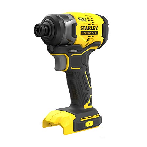 Stanley FatMax 18V Akku-Schlagschrauber SFMCF810B (max. Drehmoment 170 Nm, bürstenloser Motor mit Vollmetall-Planetengetriebe, LED-Licht, inkl. Gürtelclip, Lieferung ohne Akku und Ladegerät) von Stanley - FatMax