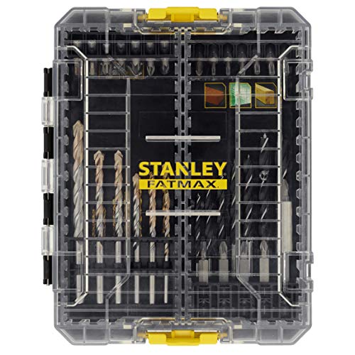 Stanley FatMax 49-tlg. Bit- und Bohrer-Set STA88563 (für viele gängige Anwendungen und Materialien, im handlichen ToughCase, über robuste Clips stapelbar) von Stanley - FatMax