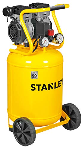 Stanley Kompressor 230V SXCMS1350VE - Luftkompressor 8Bar - 50L - 59dB - Geräuscharme Luftpumpe - Ölfrei - 150L/Min - mit Handgriff und Rädern - Gelb Stanley Kompressor 230V SXCMS1350VE - Luftkompressor 8Bar - 50L - 59dB - Geräuscharme Luftpumpe - Ölfrei - 150L/Min - mit Handgriff und Rädern - Gelb von Stanley