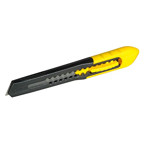 Stanley 10150 Cuttermesser SM 1-10-150 (9 mm Klingenbreite, 130 mm Klingenlänge, Messer mit Abbrechklinge, zweiteiliger Korpus, Kunststoff-Ausführung, zum Schneiden von Karton, Folien und Tapeten) Stanley 10150 Cuttermesser SM 1-10-150 (9 mm Klingenbreite, 130 mm Klingenlänge, Messer mit Abbrechklinge, zweiteiliger Korpus, Kunststoff-Ausführung, zum Schneiden von Karton, Folien und Tapeten) von Stanley