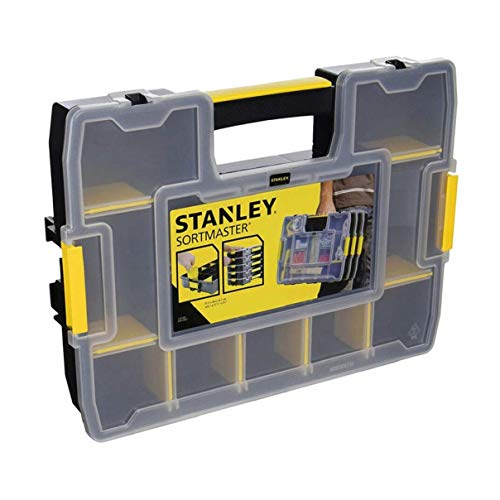 Stanley STST14022 SortMaster Junior Organizer, Kunststoff, Klar/Schwarz/Gelb, Pack of 1 von Stanley