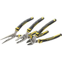 Set mit 3 MaxSteel-Zangen - Universal 165 mm - Diagonalschneider 165 mm - Langer gerader Schnabel 155 mm Stanley 4-84-488 von Stanley