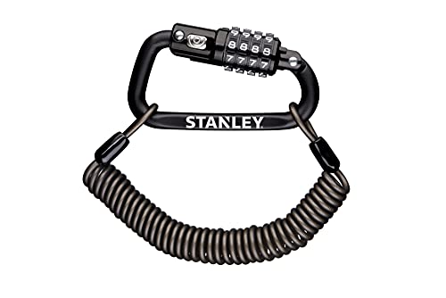 Stanley 4 Digit Karabinerschloss inklusive 180cm Kabel in schwarz von Stanley