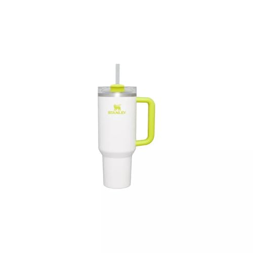 Stanley 40oz Stainless Steel H2.0 FlowState Quencher Tumbler Frost/Electric Yellow von Stanley