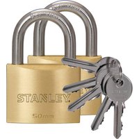 STANLEY 81104 371 402 Vorhängeschloss 50mm gleichschließend Schlüsselschloss von Stanley