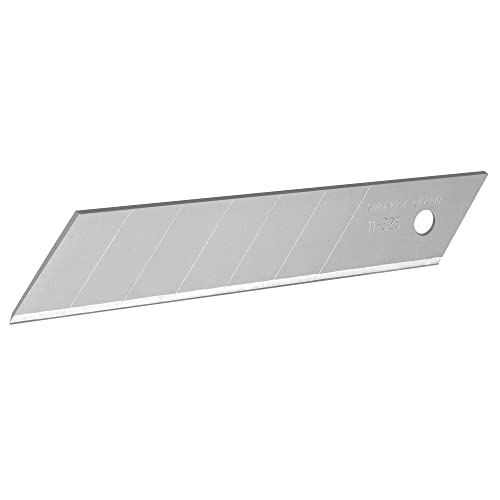 Stanley Abbrechklingen für Cuttermesser 0-11-325 (25 mm, gerade Schneide mit 7 abbrechbaren Segmenten, 0,55 mm Schneidstärke, 110 mm Klingenlänge, 10 Stück im Spender) Stanley Abbrechklingen für Cuttermesser 0-11-325 (25 mm, gerade Schneide mit 7 abbrechbaren Segmenten, 0,55 mm Schneidstärke, 110 mm Klingenlänge, 10 Stück im Spender) von Stanley