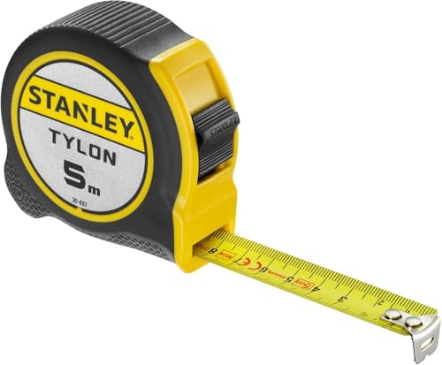 STANLEY Maßband Bandmaß Tylon 0-30-697 (5 m, Tylon-Polymer Schutzschicht, verschiebbarer Endhaken, Kunststoffgehäuse) STANLEY Maßband Bandmaß Tylon 0-30-697 (5 m, Tylon-Polymer Schutzschicht, verschiebbarer Endhaken, Kunststoffgehäuse) von Stanley