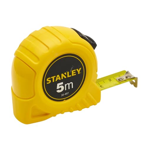 Stanley Bandmaß (5 m, extra-starkes gebogenes Band, Polymer-Schutzschicht, Endhaken dreifach vernietet) 1-30-497 Stanley Bandmaß (5 m, extra-starkes gebogenes Band, Polymer-Schutzschicht, Endhaken dreifach vernietet) 1-30-497 von STANLEY