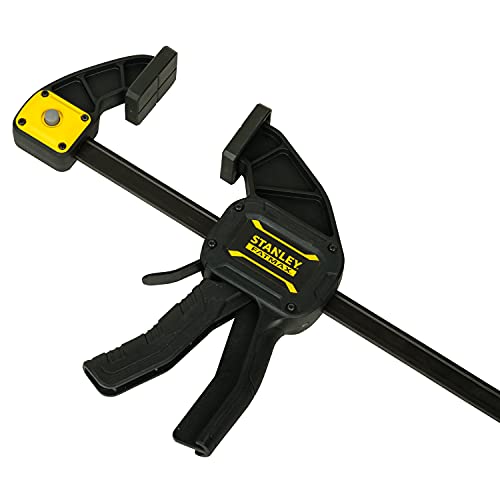 Stanley FatMax Einhandzwinge Lang FMHT0-83236 (645mm Schienen-Länge, 135kg Spannkraft, verwindungssteife I-Profil-Schiene, leichtes Umstellen von Spannen auf Spreizen, abnehmbare Schutzkappen) Stanley FatMax Einhandzwinge Lang FMHT0-83236 (645mm Schienen-Länge, 135kg Spannkraft, verwindungssteife I-Profil-Schiene, leichtes Umstellen von Spannen auf Spreizen, abnehmbare Schutzkappen) von STANLEY FATMAX
