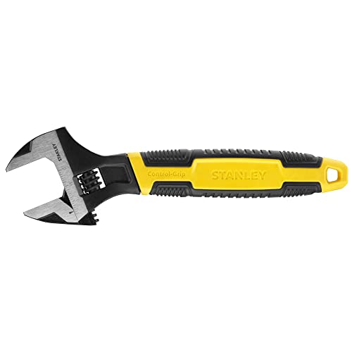 Stanley MaxSteel Einmaulschlüssel, verstellbar (39 mm x 300 mm Länge, Chrom-Vanadium Stahl, Kopf angewinkelt) 0-90-950 Stanley MaxSteel Einmaulschlüssel, verstellbar (39 mm x 300 mm Länge, Chrom-Vanadium Stahl, Kopf angewinkelt) 0-90-950 von Stanley